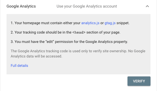 Propriété avec Google Analytics
